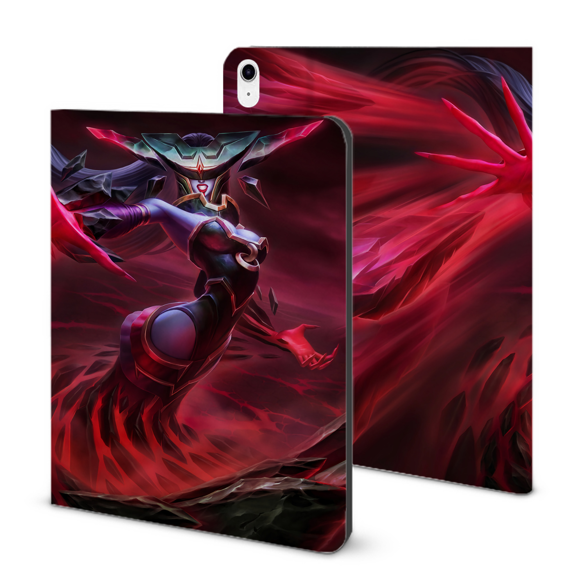 （画像用） リーグ・オブ・レジェンド League of Legends LOL IPad ケース ブック型 PUレザー TPU 耐衝撃 軽量 薄型 ペン収納なし 全面保護 IPad 各モデル対応